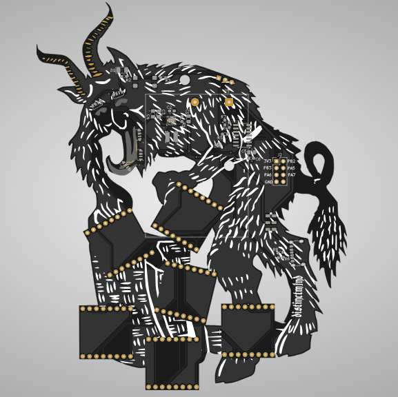 Krampus Minibadge Holder